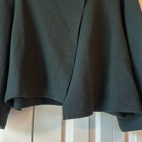 Lafayette 148 Cropped Asymmetrical Button-Front Wool Jacket Forest Green sz S - Picture 6 of 13